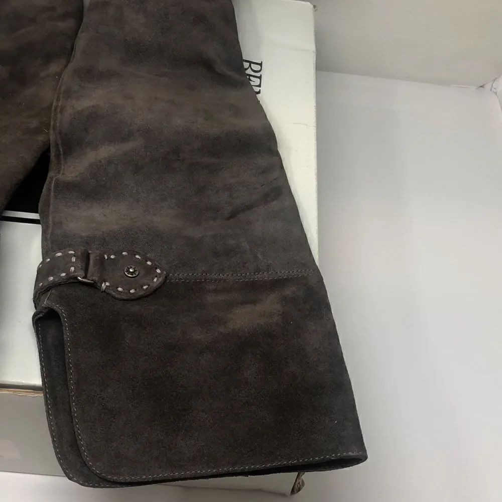 FRYE Women's Shirley Over-The-Knee Engineer Boot Size 5.5 NEW Smoke Color